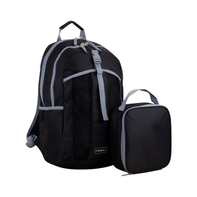 18" Backpack & Lunch Bag Sets - Black 1