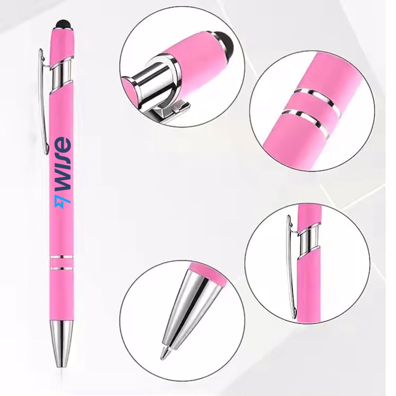 Velour™ Naishi Metal Accents Velvet Stylus Pen