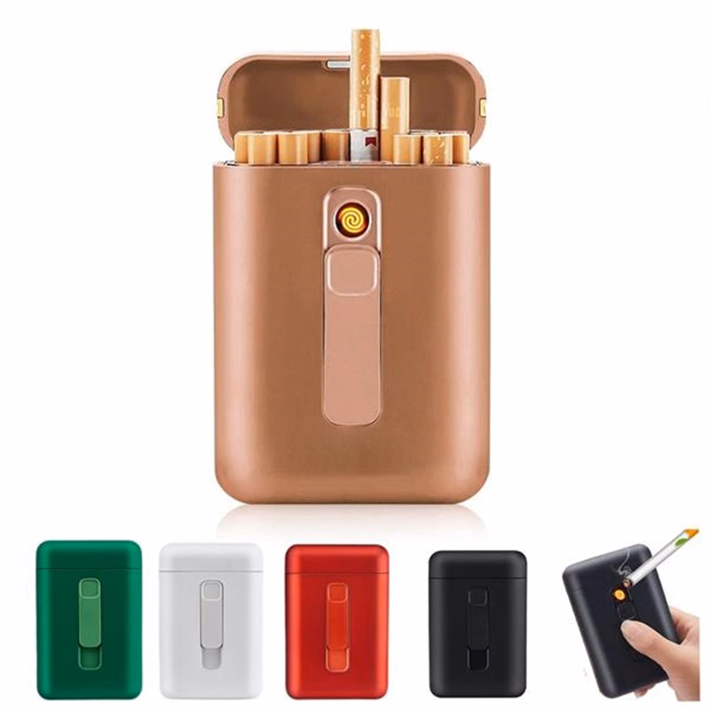 2 In 1 Cigarette Case With Lighter