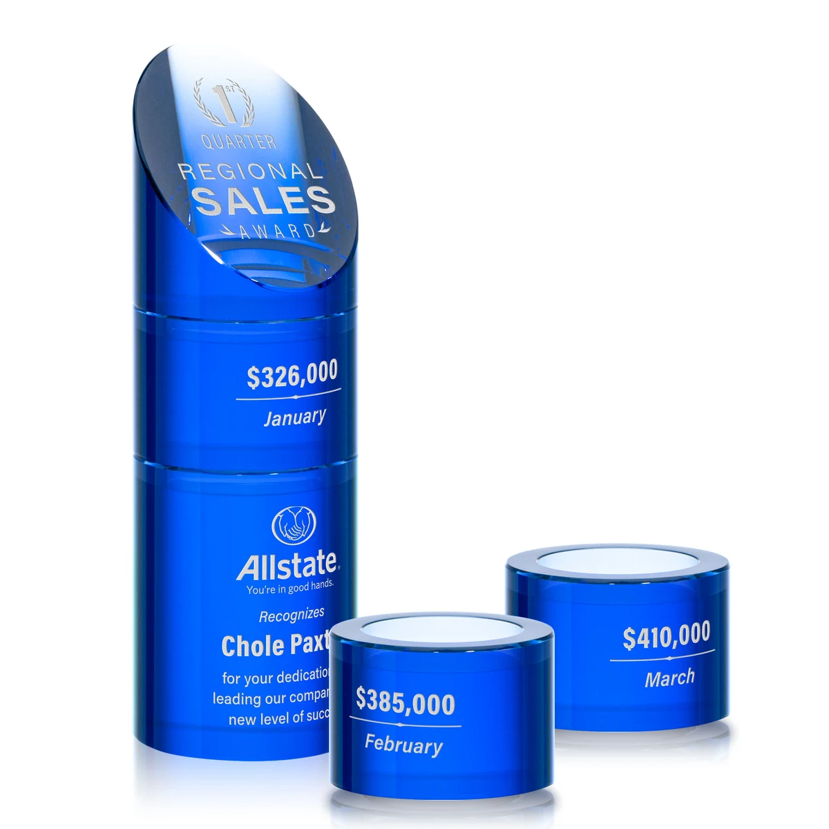 Atlantis Stacker Award - Blue 1