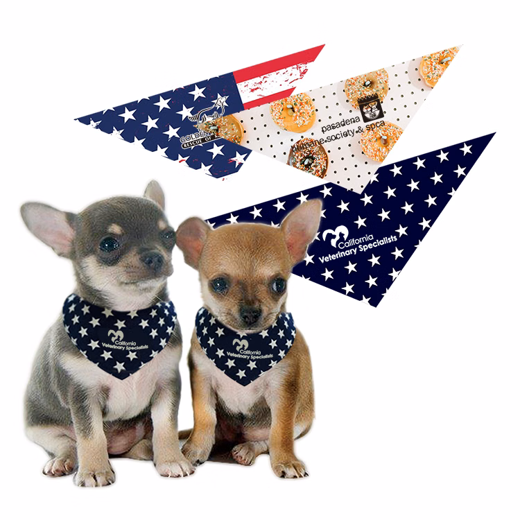 Free Shipping 100% polyester Big Doggy Triangle Bandana