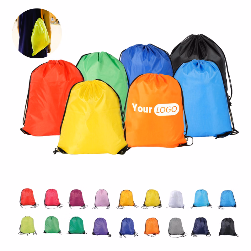 210D Polyester Cinch Backpack Drawstring Bag 16" x 13"