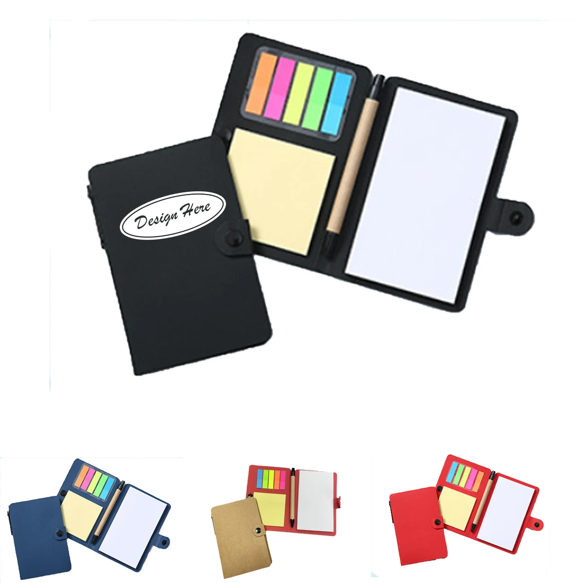 Portable Sticky Notes & Page Flags Organizer Notebook 1