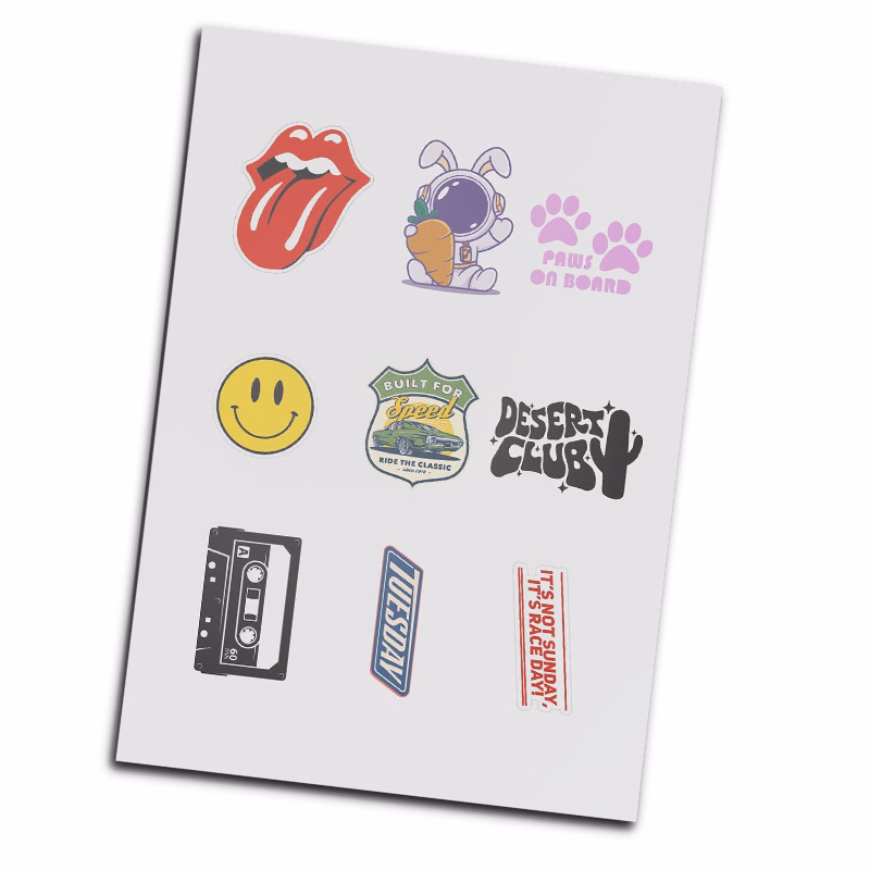 Custom Sticker Sheets Gloss