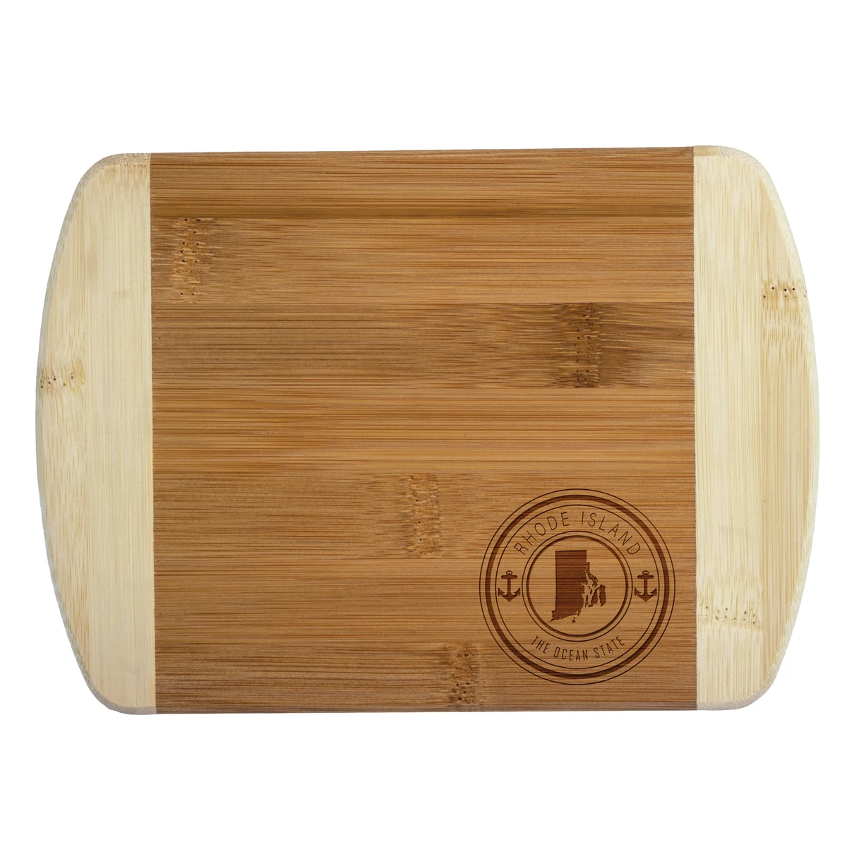 Rhode Island State Stamp 2-Tone Bar Board 1