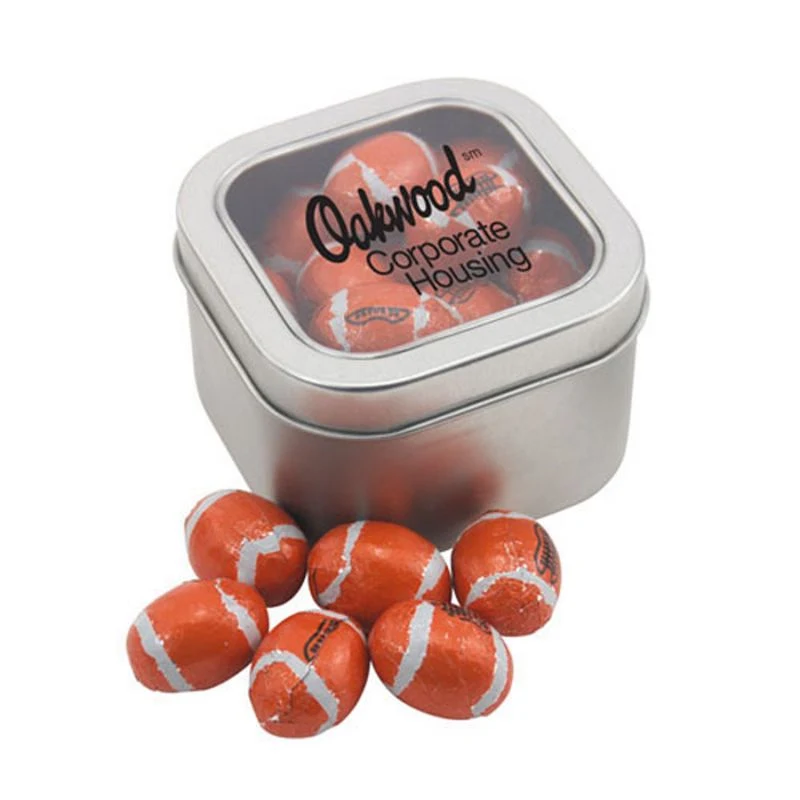 Window Tin with Chocolate Footballs 1
