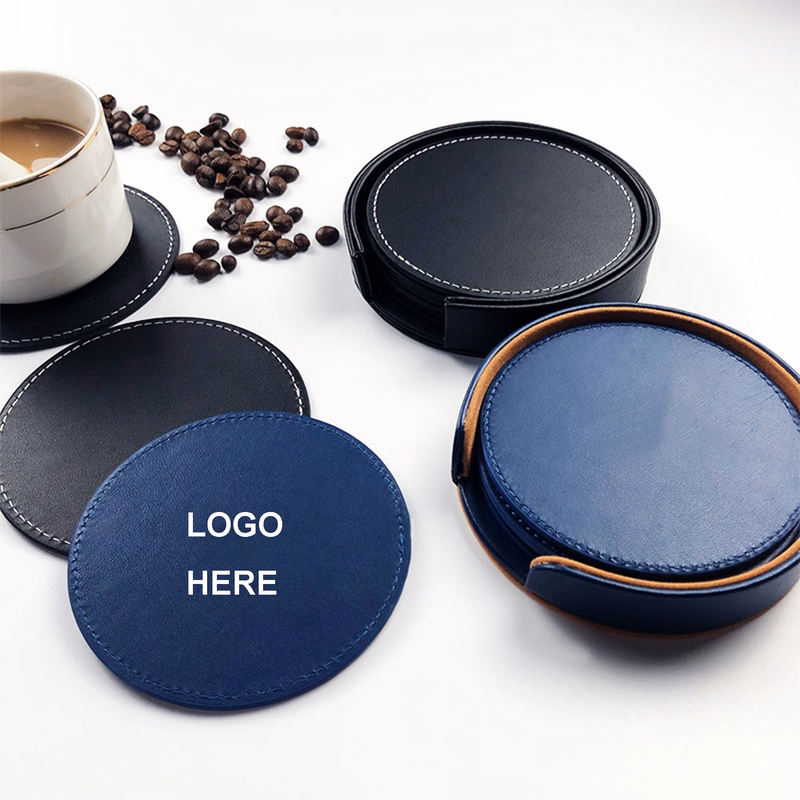 Double-Sided Leather Coaster