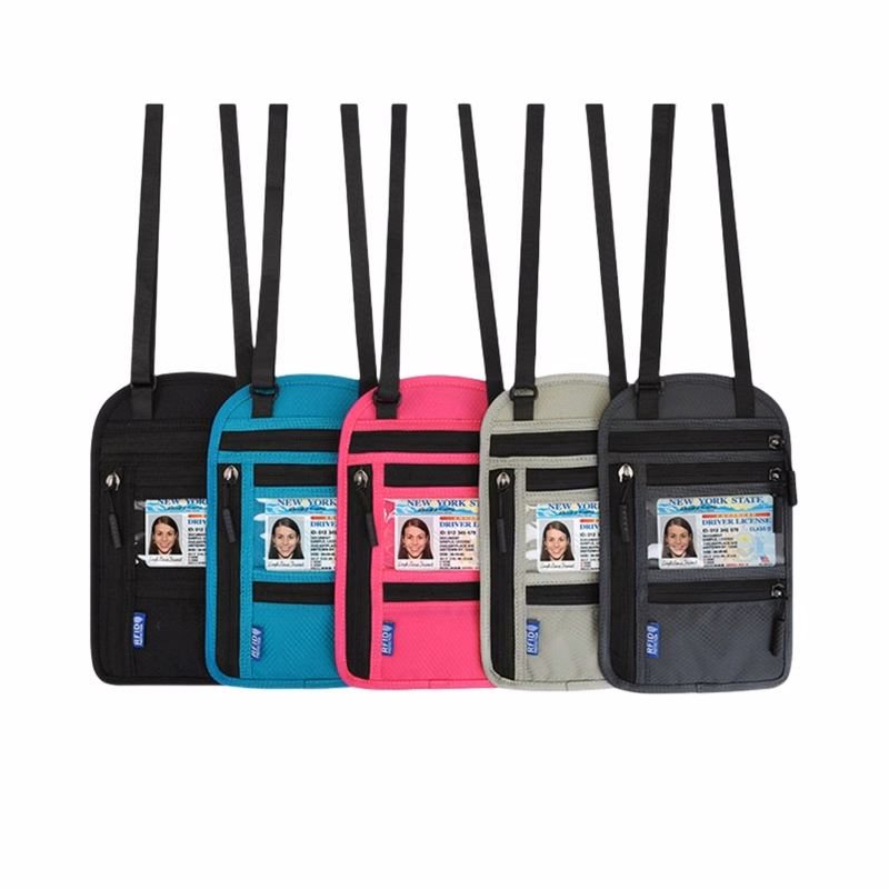 Neck Travel Wallets With RFID Blocking