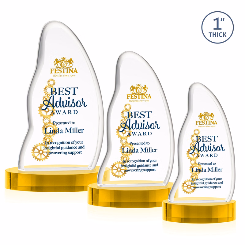 Beauford VividPrint™ Award on Base - Gold