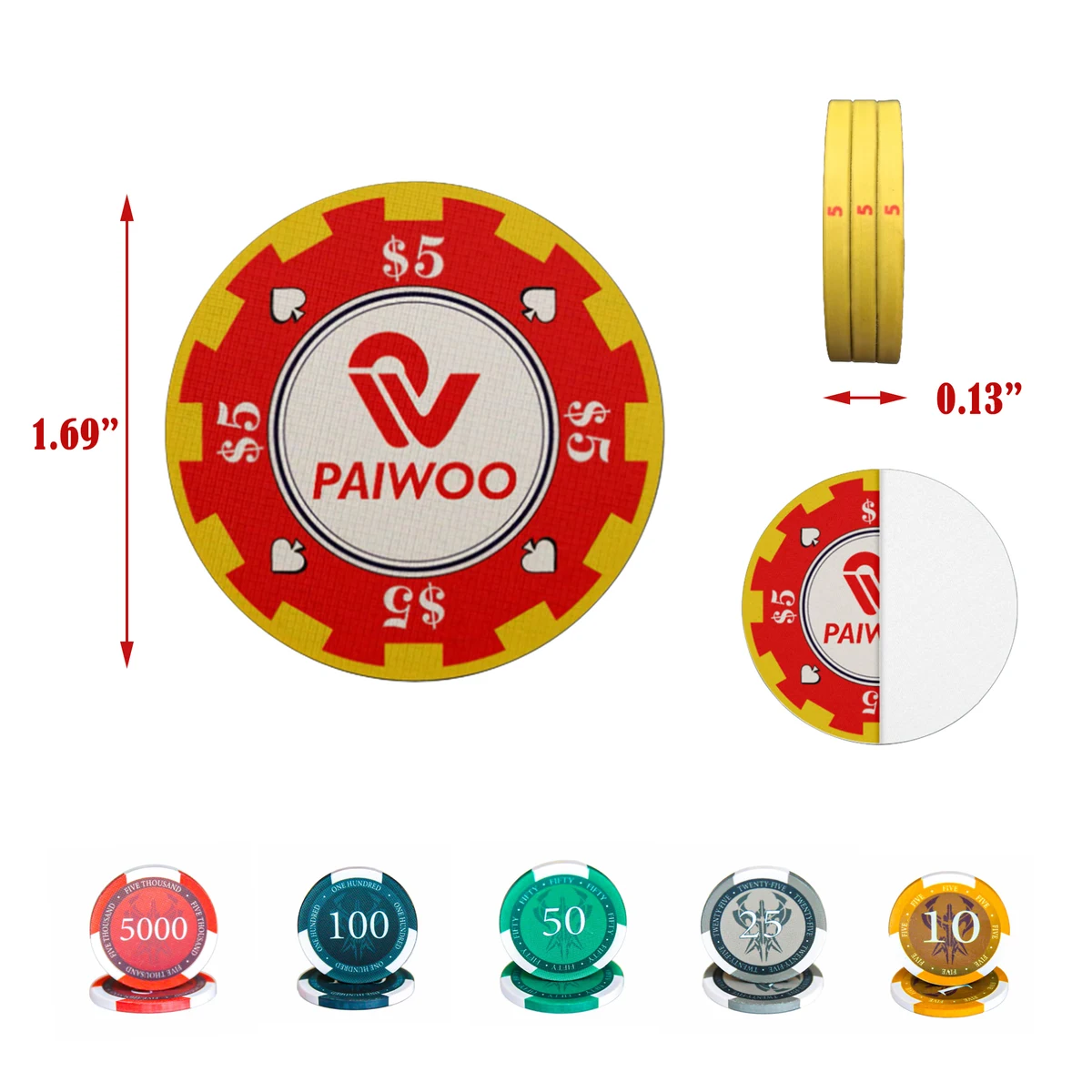 Security Material Poker Chip 1
