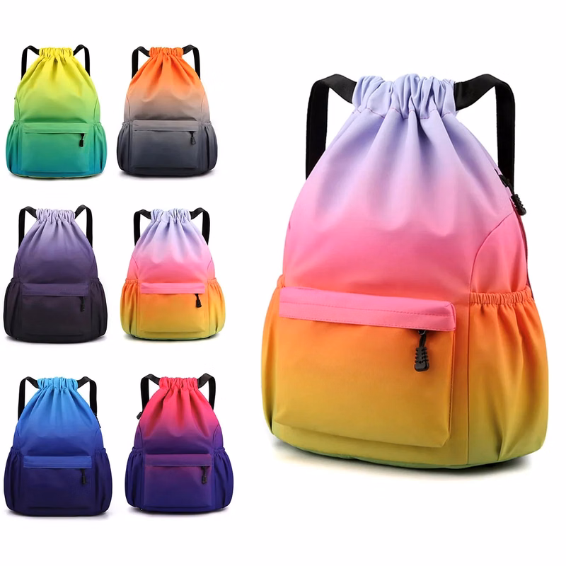 Drawstring Backpack Sports Gym Bag