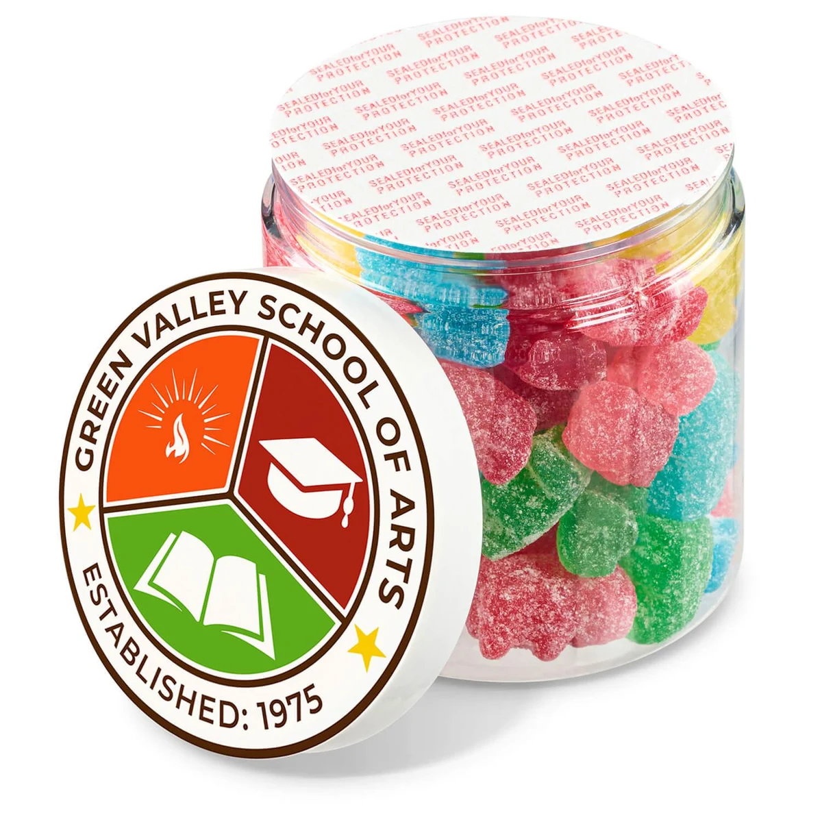 8 oz Jar of Sour Gummy Bears 1