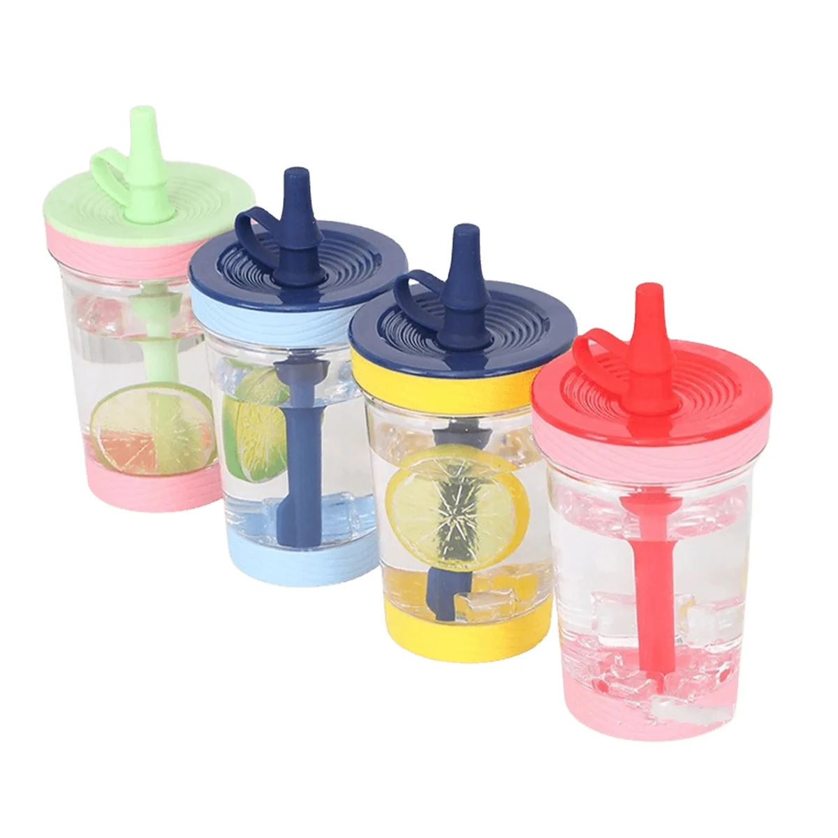 17 Oz Plastic Cup With Straw And Lid 1