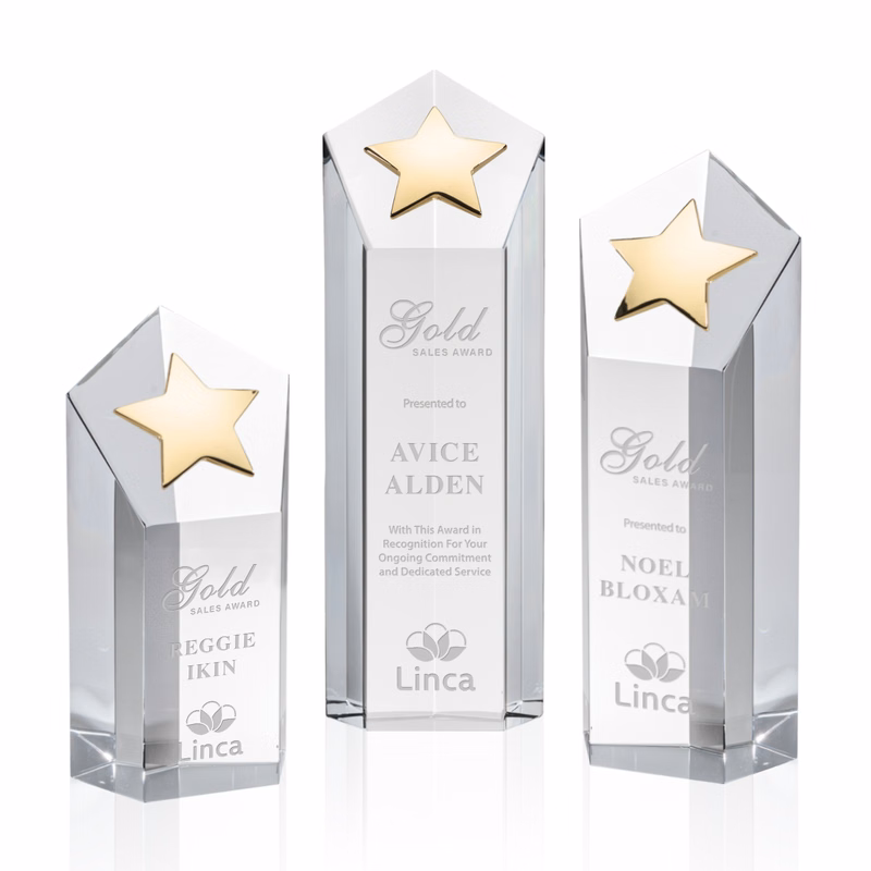 Dorchester Gold Star Award - Clear