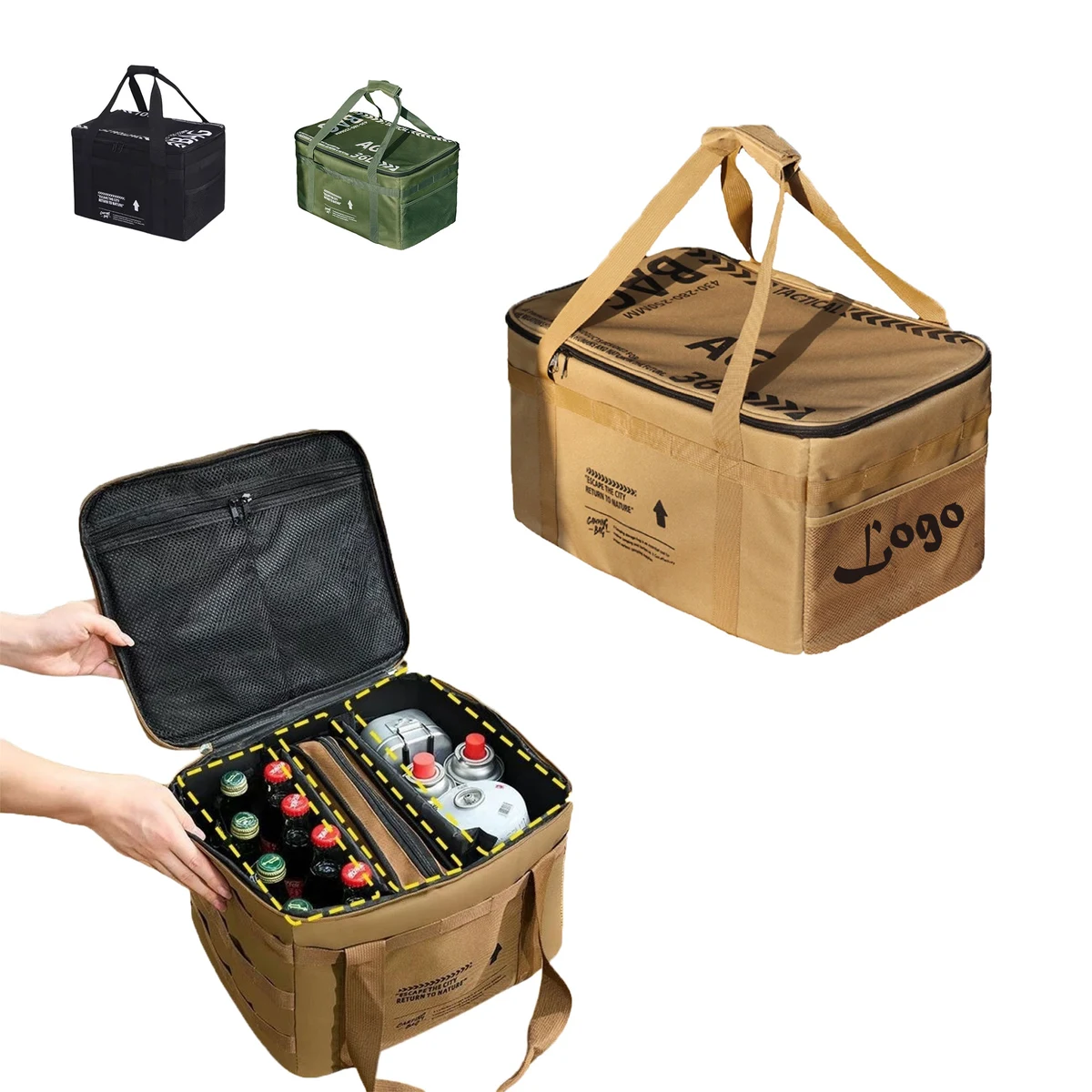 Insulated Oxford Outdoor Picnic Tote Bag Durable 1