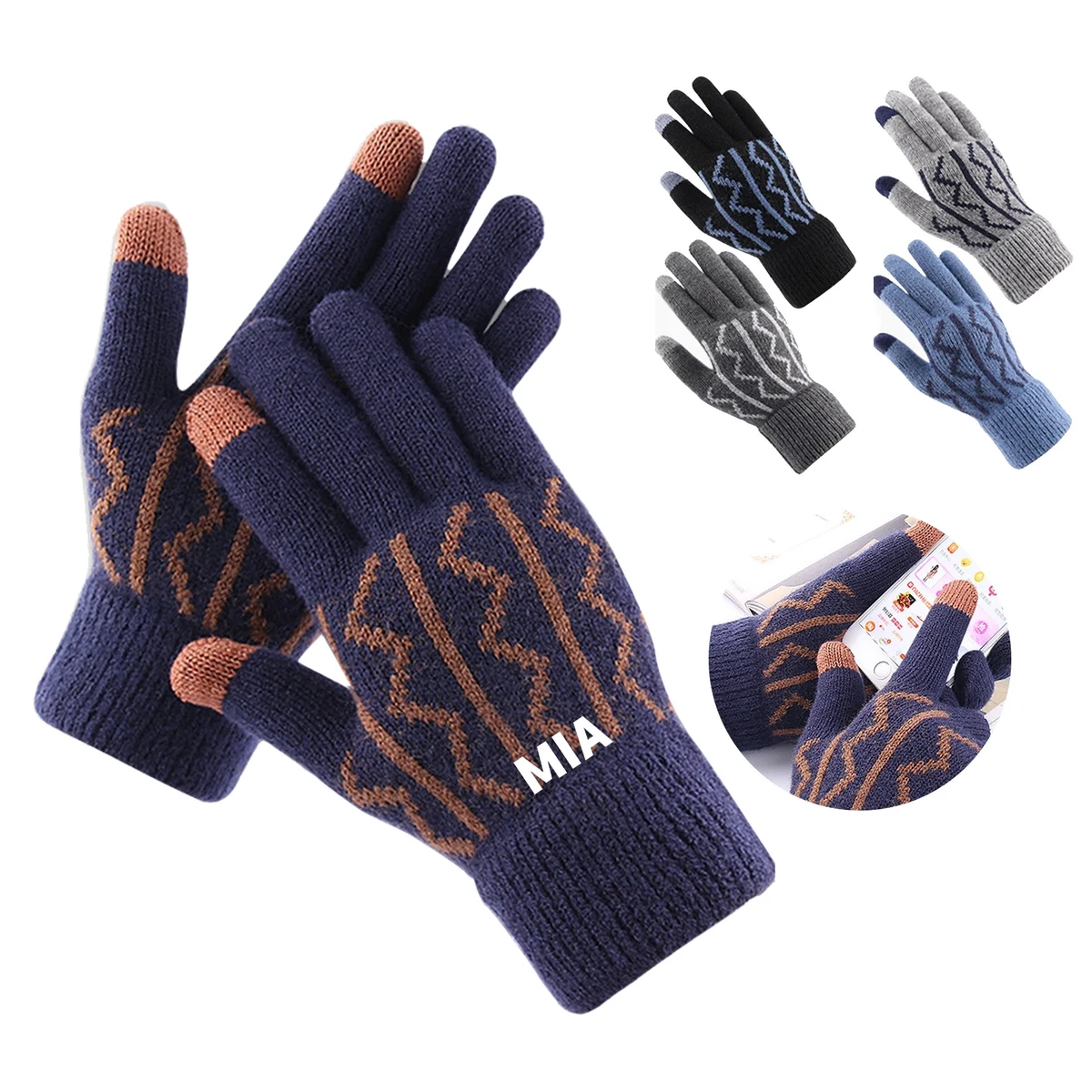 Warm Knitted Gloves 1