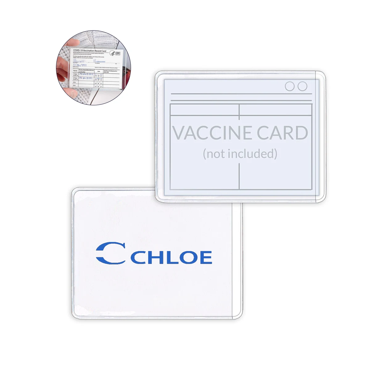 PVC Vaccination Card Protector Holder 1