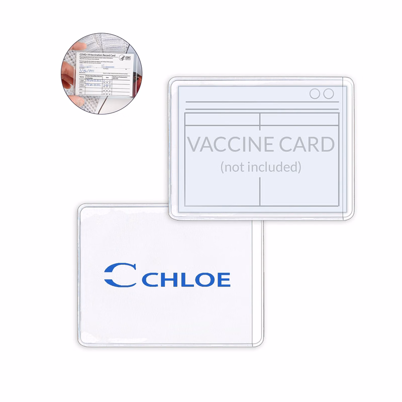 PVC Vaccination Card Protector Holder