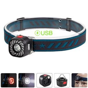 Square Turbo Shaped Rechargeable Head Flashlight 1