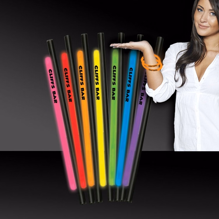 9" Light Up Glow Straw AND Bracelet