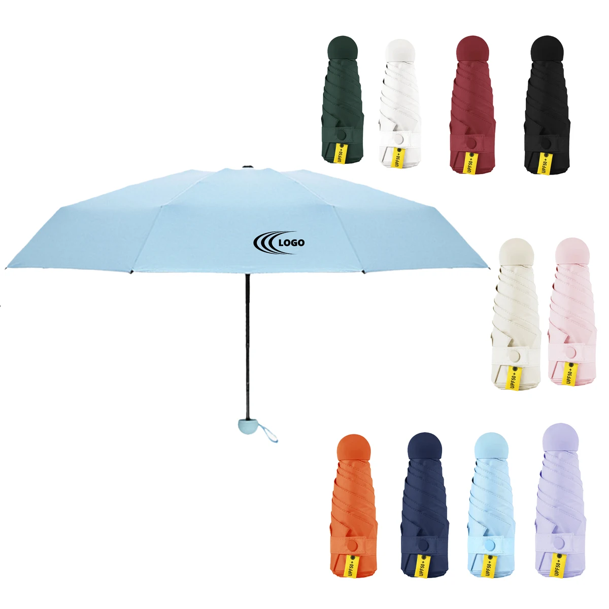 MOQ 50 Capsule Umbrella For Sun Protection And UV Defense 1