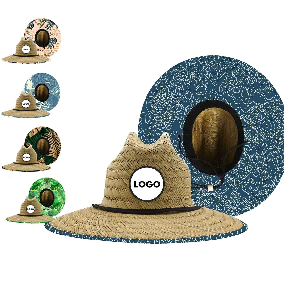 Oversized Wide Brim Straw Sun Hat for Beach & Outdoor Events 1
