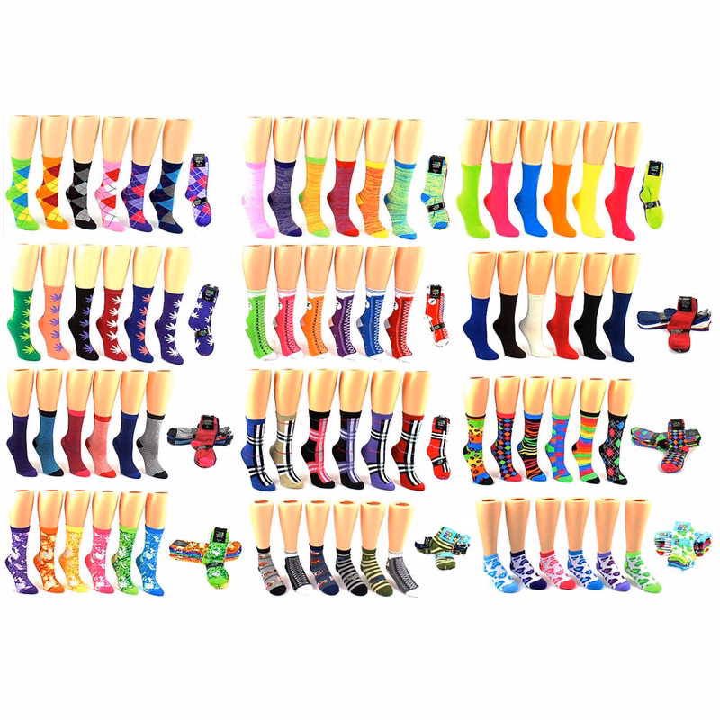 Women's & Children's Crew Socks - Assorted Novelty