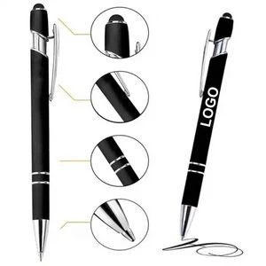 2 in 1 Multifunction Metal Ball Pen with Stylus Soft Touch Screen 1