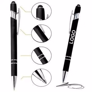 2 in 1 Multifunction Metal Ball Pen with Stylus Soft Touch Screen