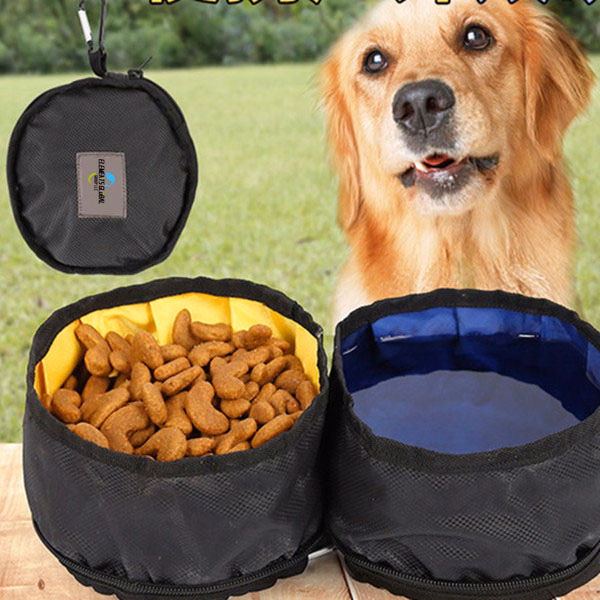 Pet Outdoor Collapsible Double Bowl