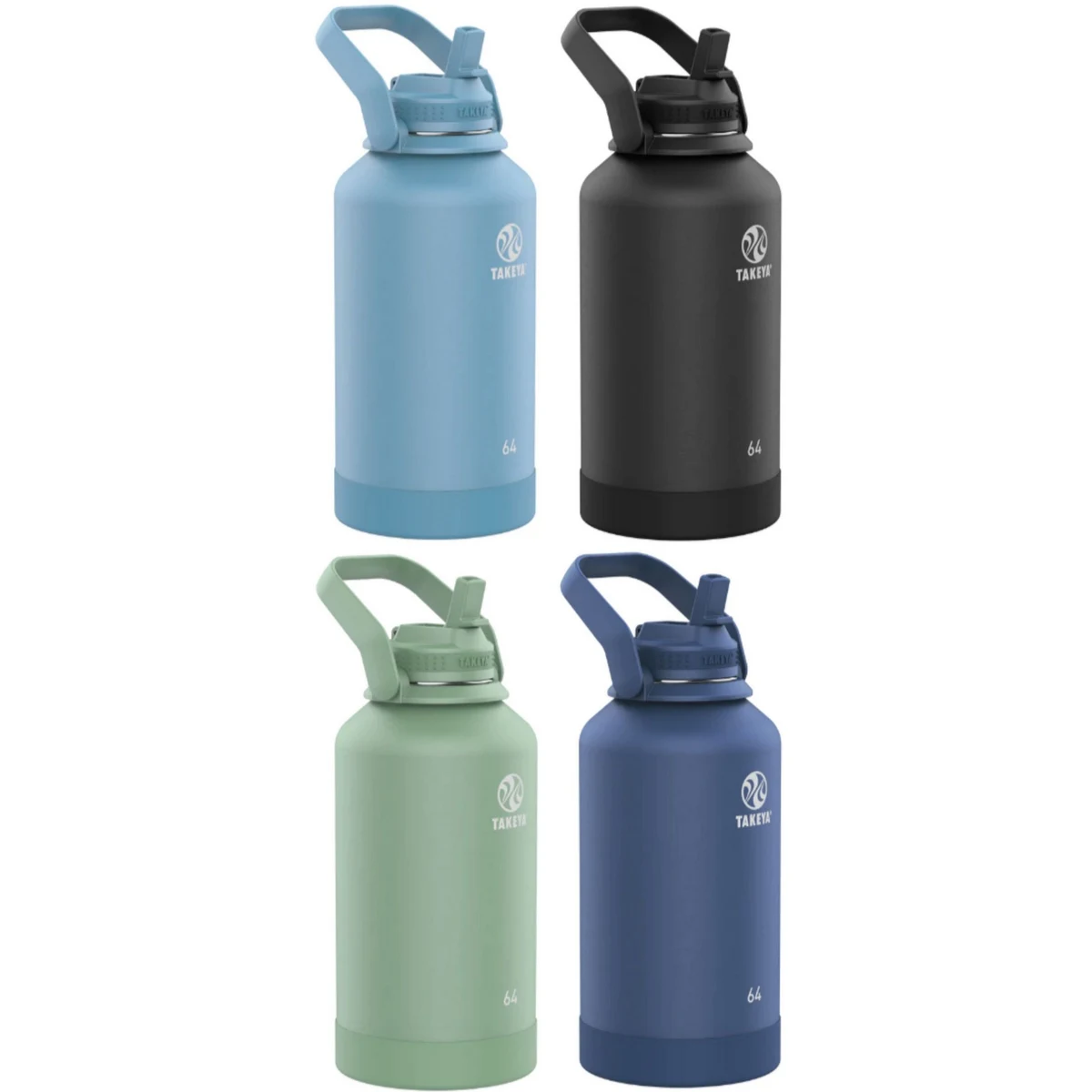Takeya Active Straw 64 oz Stainless Steel Bottle 1