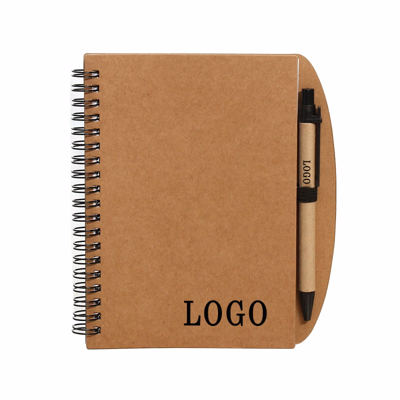 A6 Spiral Notebook with Ballpoint Pen