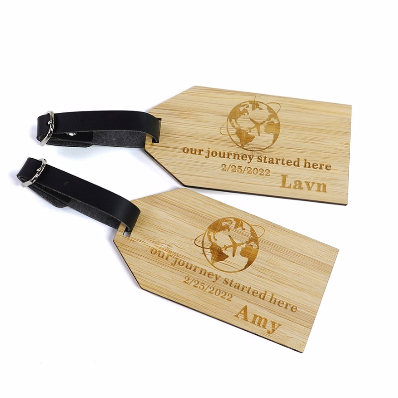 Outbound Bamboo Luggage Tag