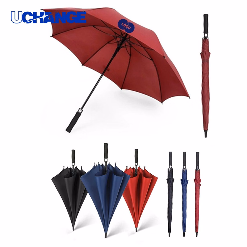 Windproof Golf Long Fiber Umbrella