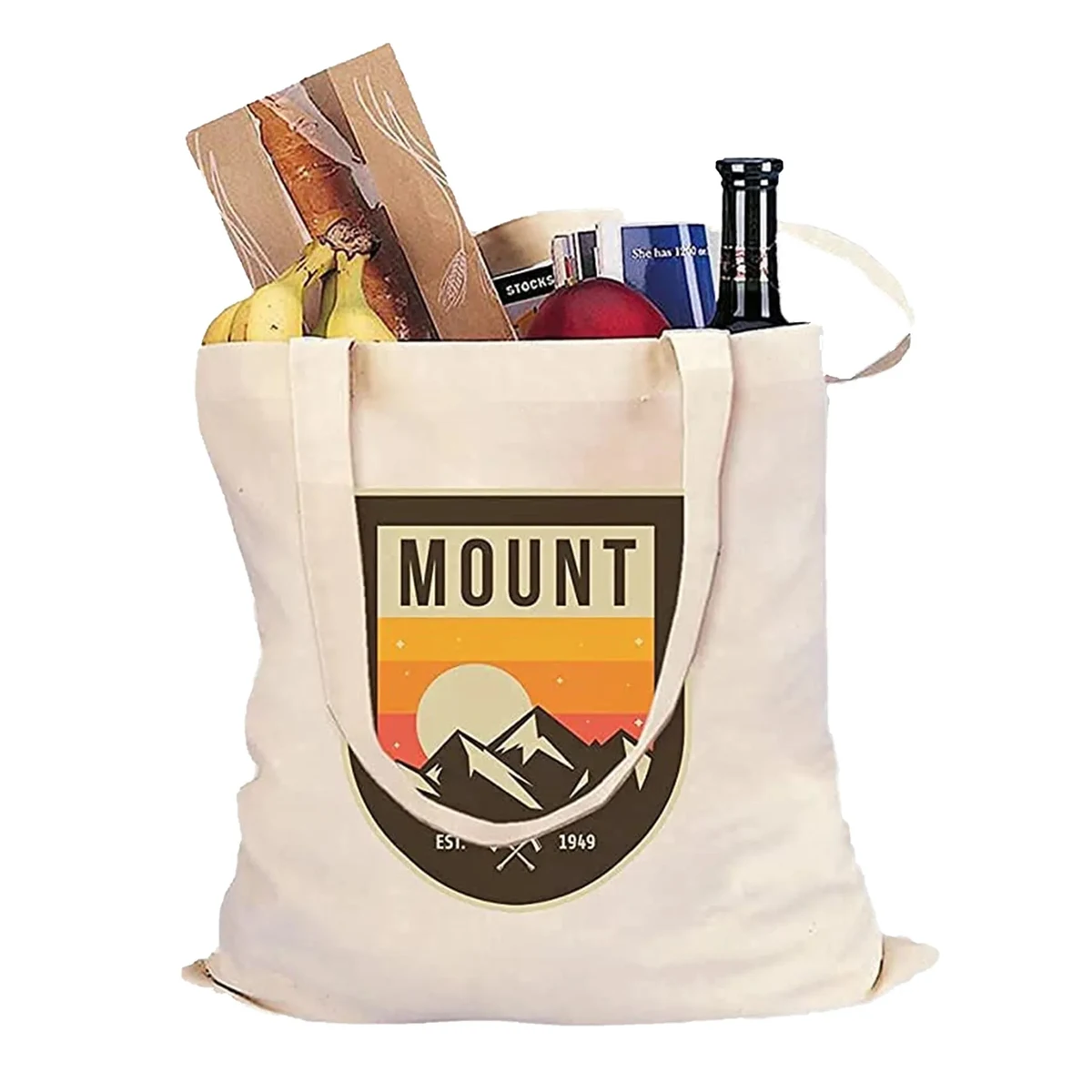 Custom Tote Canvas Bag, custom tote bag with logo imprint 1