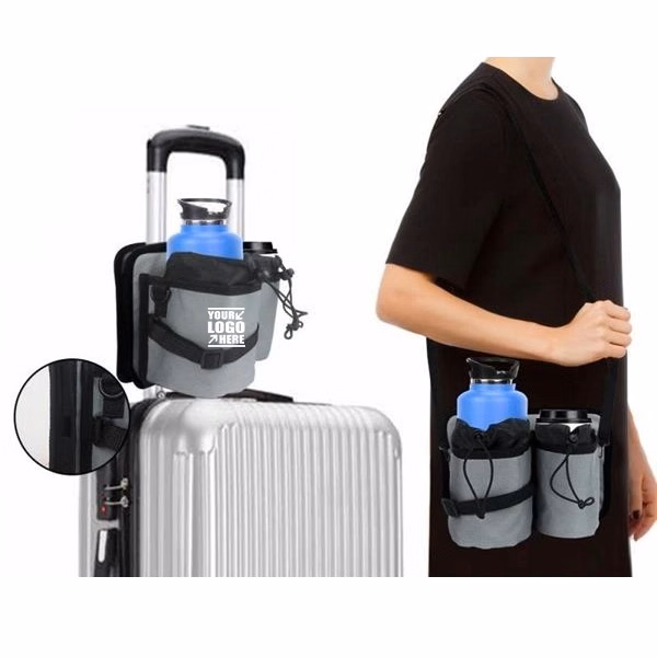 Travel Cup Holder with Shoulder Strap