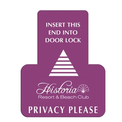 Doorknob Hanger Lock Insert (2.75" x 3.4375") 1