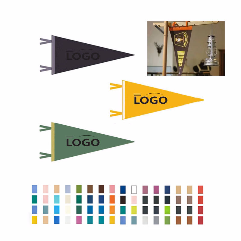 Hangable Felt Triangular Flag