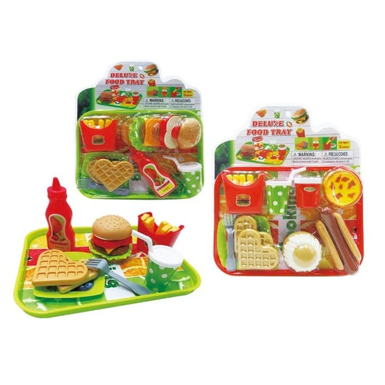 Deluxe Food Tray Playsets - 2 Styles 20 Pieces 1