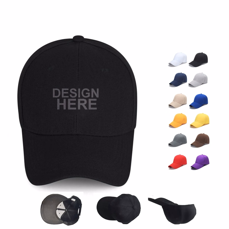 Adjustabe 6 Panel Baseball Cap