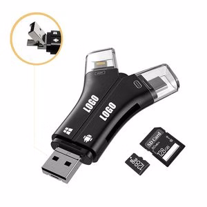 4 In 1 SD Card Reader For Iphone And Android