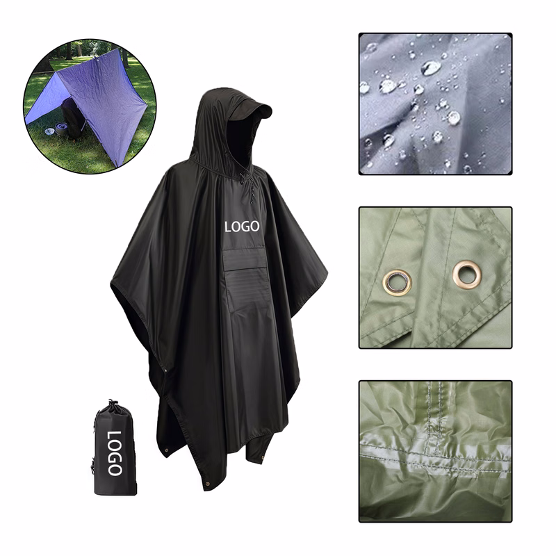 MOQ:10pcs Reusable Rain Poncho