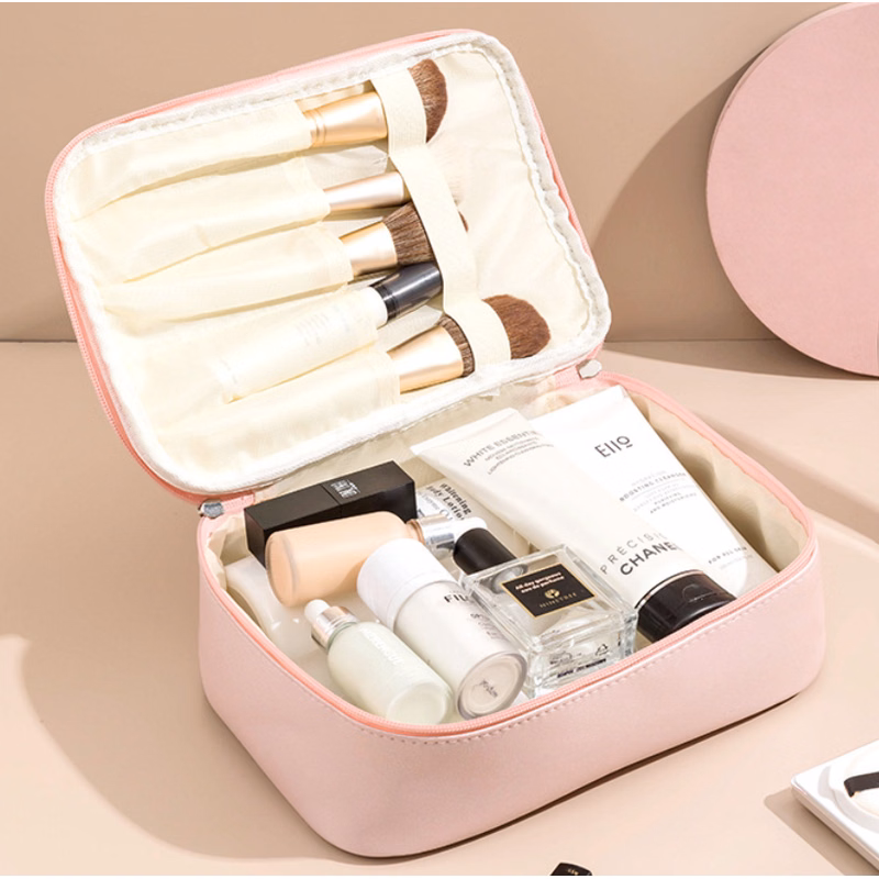 PU Leather Waterproof Travel Toiletry Storage Bag