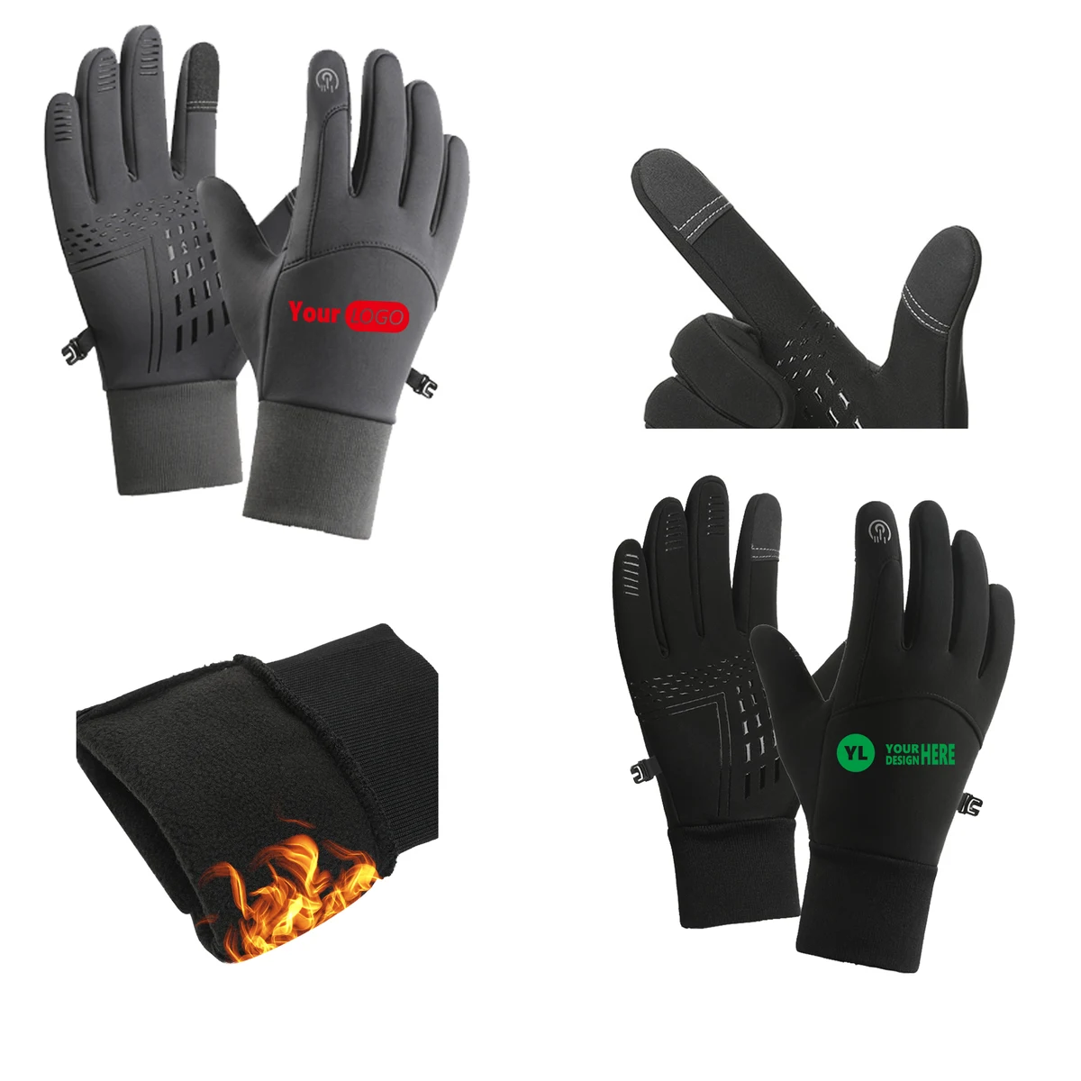 Premium Windproof Gloves With Silicone Grip 1