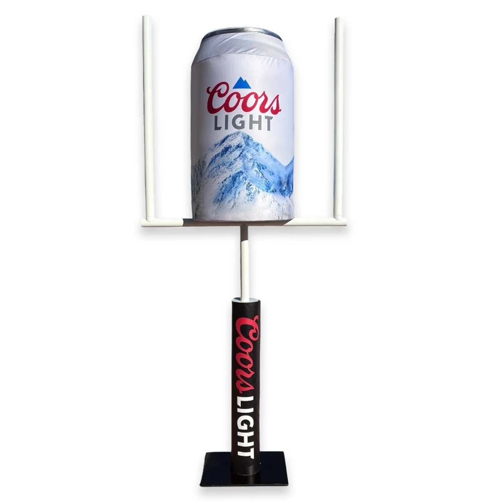 POP Football Goal Display with Oversized Beverage Can 1