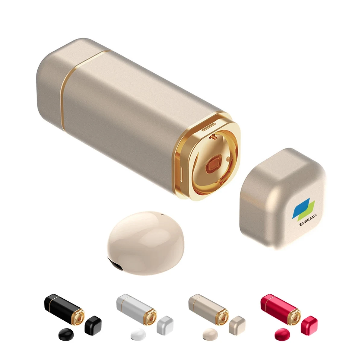 Small Lipstick Invisible Wireless Bluetooth Earbuds 1
