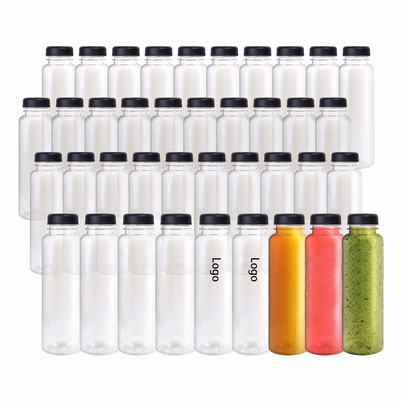 MOQ50 12Oz Clear Plastic Drum Drinking Bottle