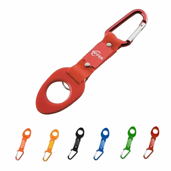 Custom Woven Lanyard with Bottle Holder & Metal Carabiner — Active Lifestyle Gear