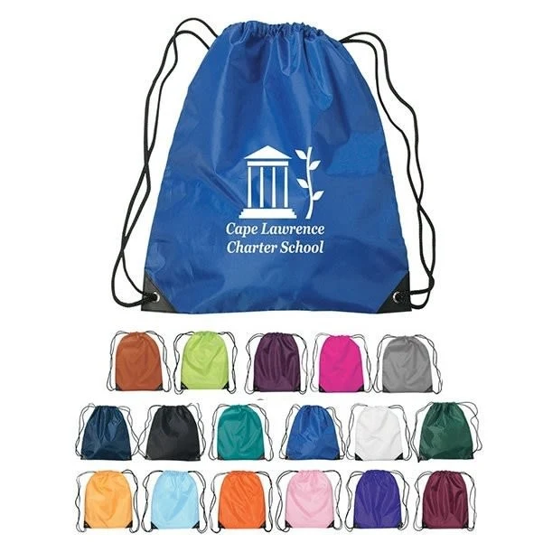 Polyester Drawstring Sports Backpack With Reinforced Corners 1