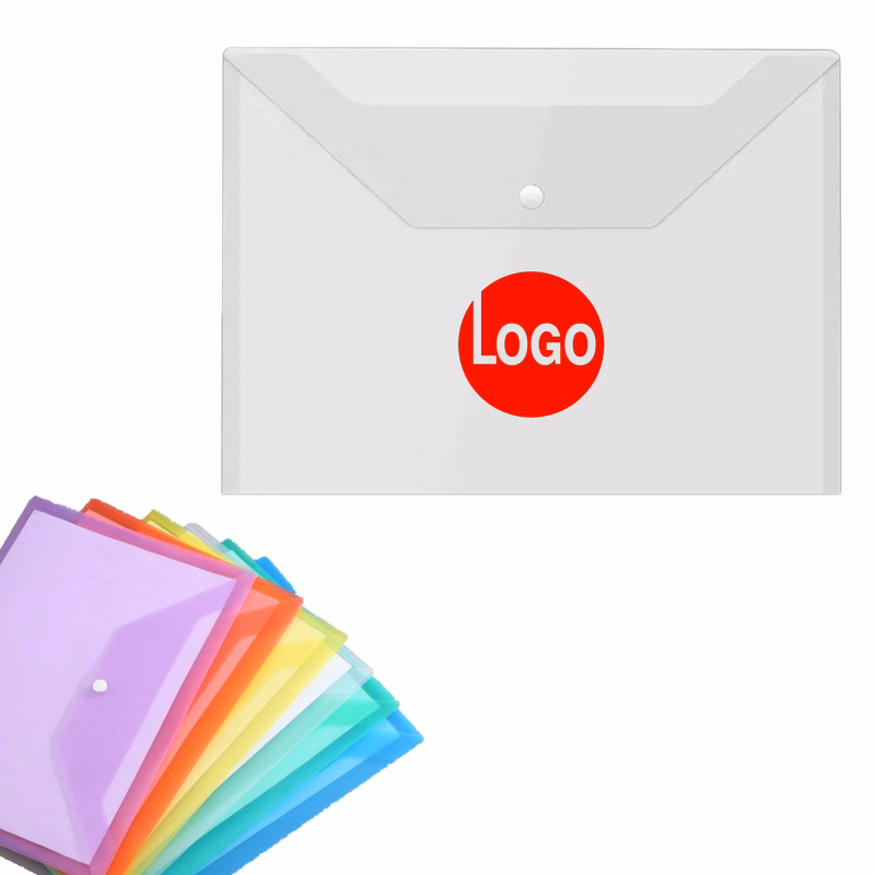 Stylish Transparent PP A4 File Pouch